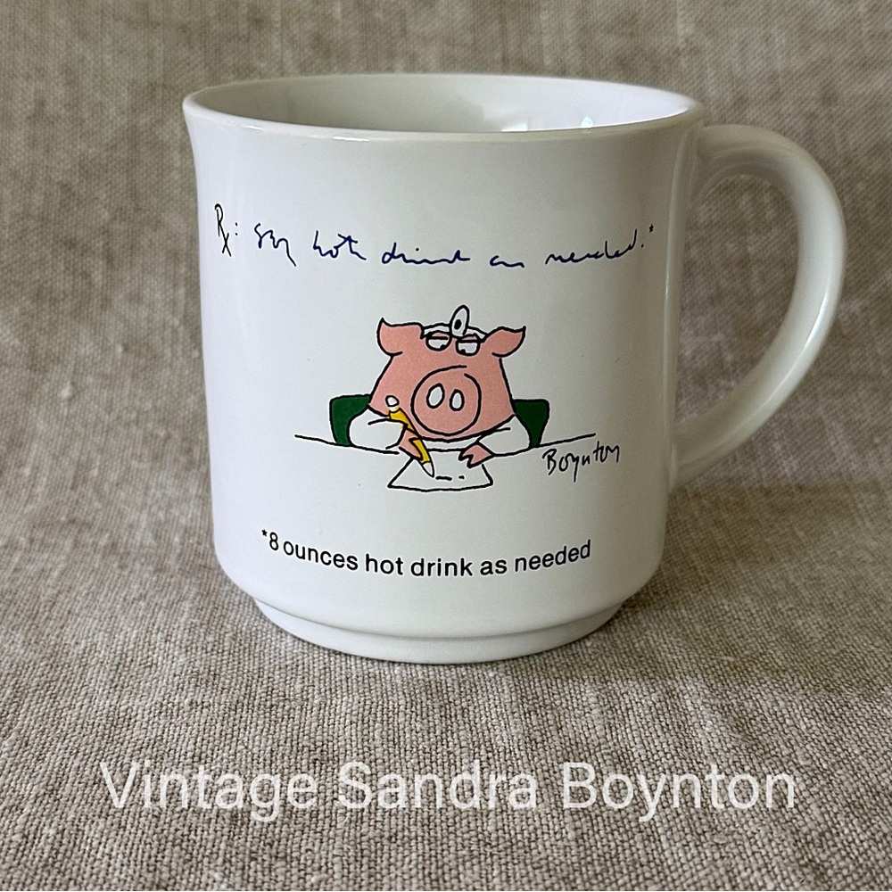 vintage 80s Sandra Boynton Doctor Rx humor coffee mug